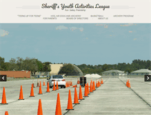 Tablet Screenshot of leecountysheriffsyouthactivitiesleague.com